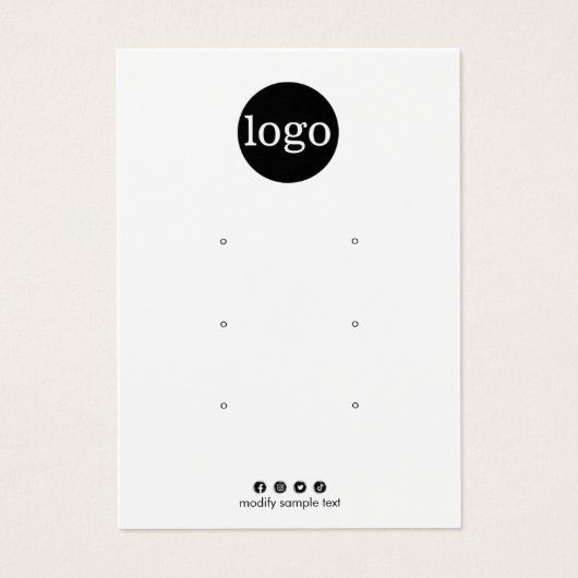 Ajouter une carte d'affichage à trois trous du log (Devant)