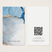 Ajouter une carte d'affichage de code QR de nom d' (Devant & derrière)