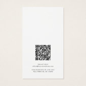 Ajouter une carte d'affichage de code QR de nom d' (Dos)