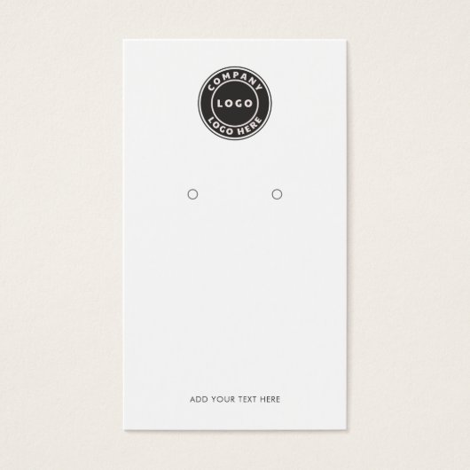 Ajouter une carte d'affichage de code QR du logo d (Devant)