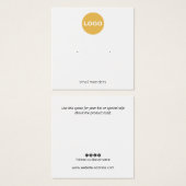 Ajouter une carte d'affichage d'oreille de logo (Devant & derrière)