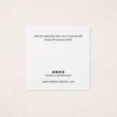 Ajouter une carte d'affichage d'oreille de logo (Dos)