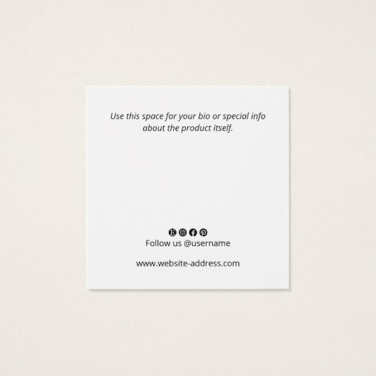 Ajouter une carte d'affichage d'oreille de logo (Dos)