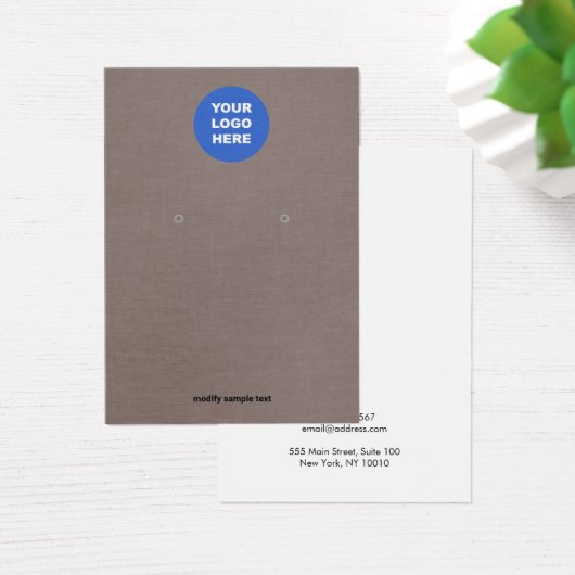 Ajouter une carte d'affichage d'oreille de logo (Bureau)