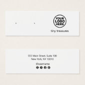 Ajouter une carte d'affichage d'oreille de logo (Devant & derrière)