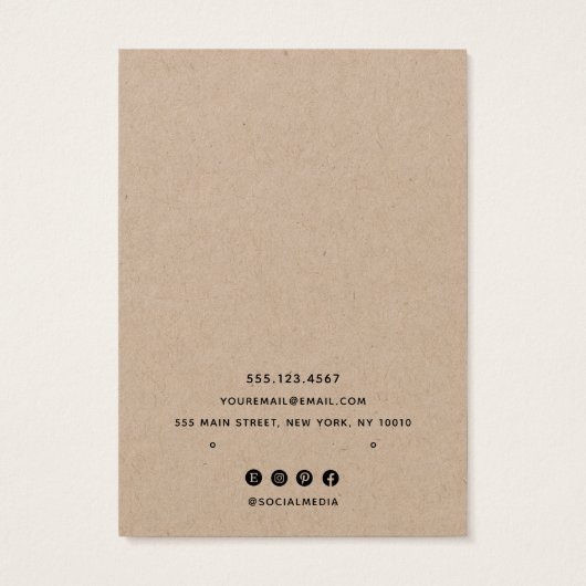 Ajouter une carte d'affichage d'oreille de logo Kr (Dos)