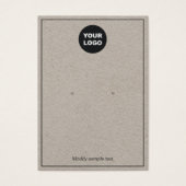 Ajouter une carte d'affichage d'oreille de logo Kr (Devant)