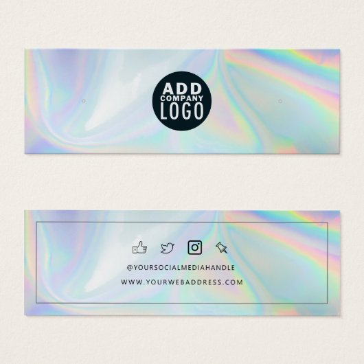 Ajouter une carte d'affichage Holographique du log (Devant & derrière)