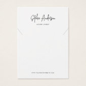 Ajouter une carte d'affichage minimaliste de scrip (Devant)