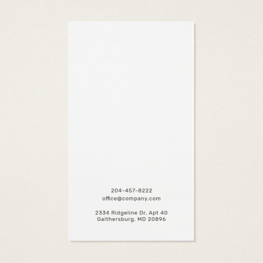 Ajouter une carte d'affichage moderne du logo d'en (Dos)