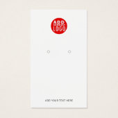 Ajouter une carte d'affichage moderne du logo d'en (Devant)