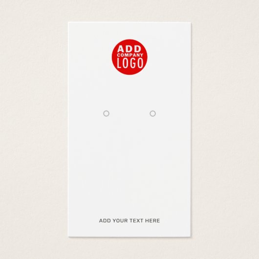 Ajouter une carte d'affichage moderne du logo d'en (Devant)