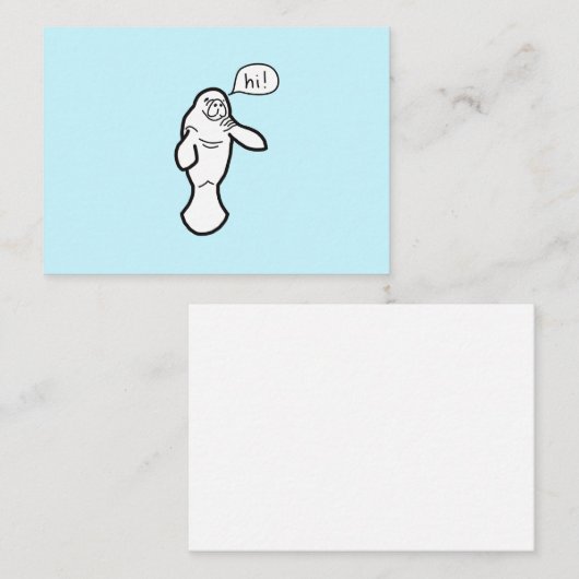 Ajouter une carte de note à la main Hi (Devant / Derrière)