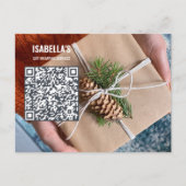 Ajouter une carte postale professionnelle QR Code (Devant)