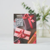 Ajouter une carte postale professionnelle QR Code (Debout devant)