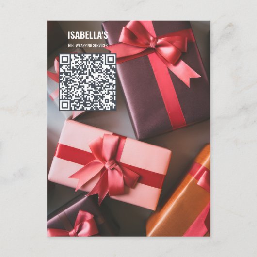 Ajouter une carte postale professionnelle QR Code (Devant)