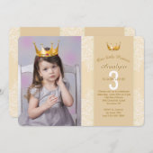Ajouter Une Couronne Princesse À Votre Invitation  (Devant / Derrière)