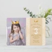 Ajouter Une Couronne Princesse À Votre Invitation  (Debout devant)