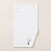 Ajouter une image personnalisée Nom de l'entrepris (Serviette à main)