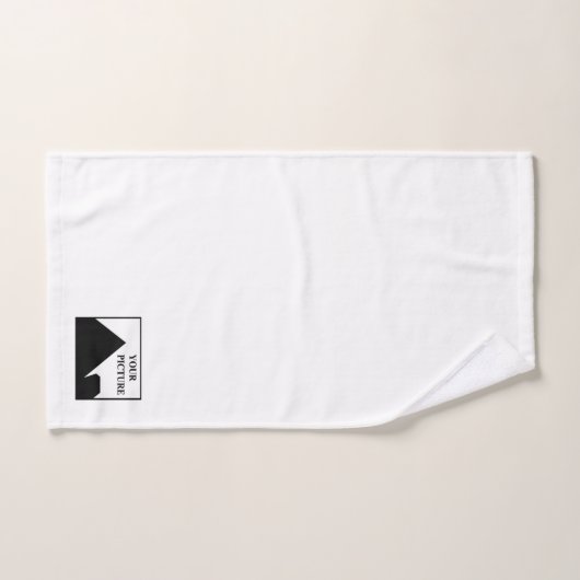 Ajouter une image personnalisée Nom de l'entrepris (Serviette à main)