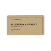 Ajouter une marque mince frontière gris Étiquette  (Devant)