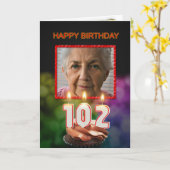 Ajouter une photo, 102e carte d'anniversaire avec  (Fleur jaune)