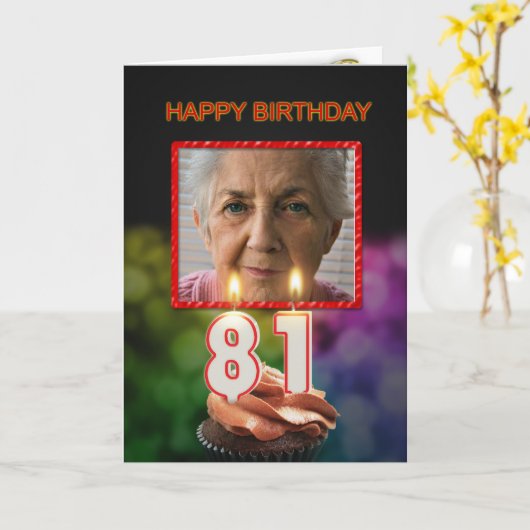 Ajouter une photo, 81e carte d'anniversaire avec b (Fleur jaune)