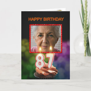 Ajouter une photo, 87e carte d'anniversaire avec b