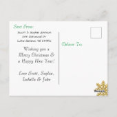 Ajouter une photo à cette carte de Noël de Flamme (Dos)