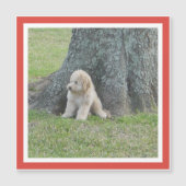 Ajouter une photo au Modèle Carré Red Orange Magne (Devant)