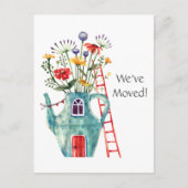 Ajouter une photo, nous avons déménagé, carte post (Devant)