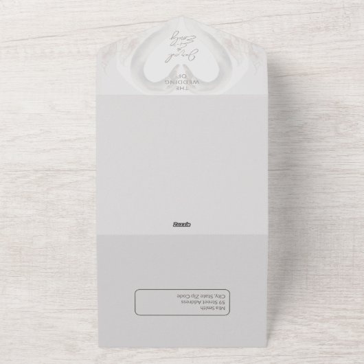 Ajouter une photo tout en un mariage Invitation (Dehors)