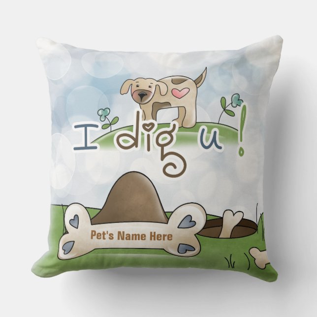Ajouter Vos Animaux Nom Jeu Oreiller (Recto)