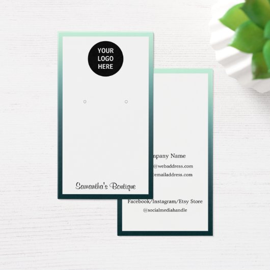 Ajouter Vos Boucles D'Oreilles Porte-Logo Afficher (Bureau)