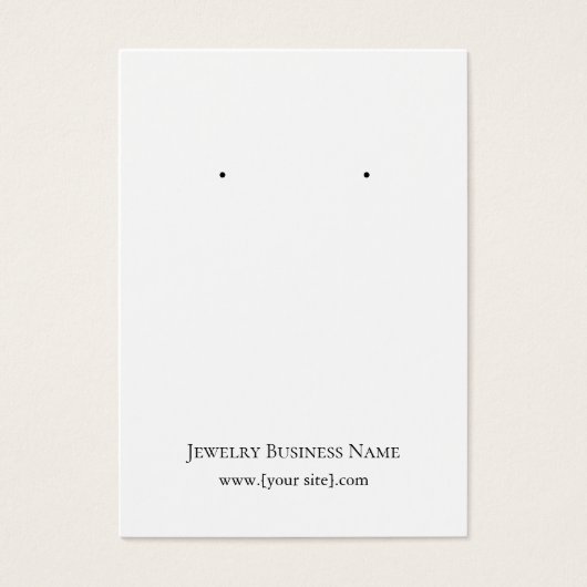 Ajouter vos Cartes de visite d'affichage d'oreille (Devant)