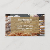 Ajouter vos Cartes de visite de boulangerie photo (Dos)