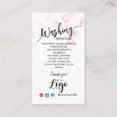 AJOUTER VOS instructions de lavage LOGO CARTES DE  (Devant)