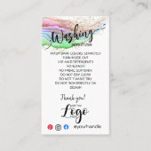 AJOUTER VOS instructions de lavage LOGO CARTES DE (Devant)