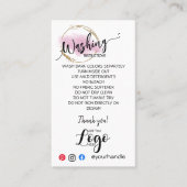 AJOUTER VOS instructions de lavage LOGO CARTES DE (Devant)