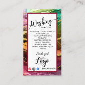 AJOUTER VOS instructions de lavage LOGO CARTES DE  (Devant)