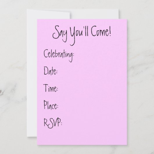 Ajouter vos invitations photo Anniversaire N'impor (Dos)