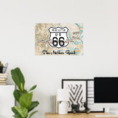 ajouter vos photos Carte Route 66 Poster (Bureau à domicile)