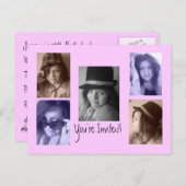 Ajouter vos photos Invitations de carte postale An (Devant / Derrière)