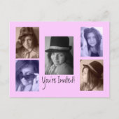 Ajouter vos photos Invitations de carte postale An (Devant)