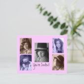 Ajouter vos photos Invitations de carte postale An (Debout devant)