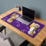 Ajouter vos propres 4 photos et texte personnalisé<br><div class="desc">Créez une photo Tapis de bureau personnalisé de Ricaso - ajoutez 4 photos et du texte à ce grand accessoire de bureau à motif de cercle et triangle - un grand ajout à votre bureau ou à votre maison, gardez vos proches avec vous pendant que vous travaillez, ajoutez des photos...</div>