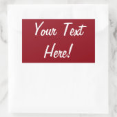 AJOUTER VOS PROPRES Stickers TEXTE (Sac)