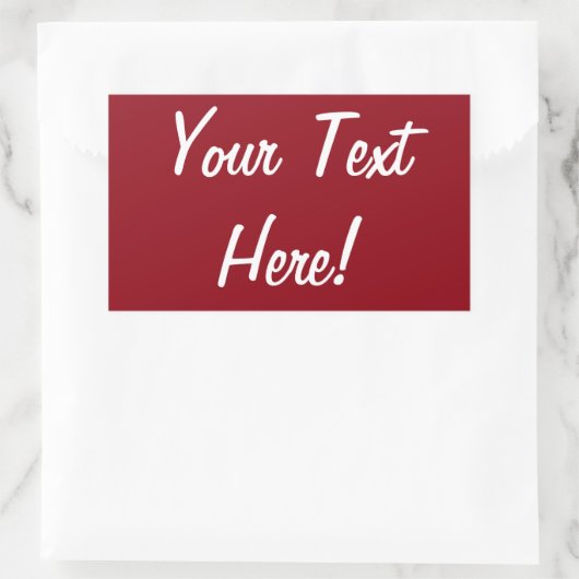 AJOUTER VOS PROPRES Stickers TEXTE (Sac)