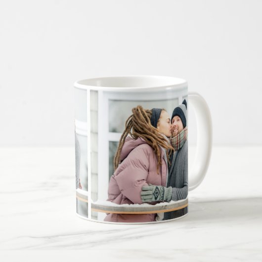 Ajouter Votre 2 Photo Café Mug (Devant droit)