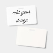 ajouter votre badge de conception (Recto et verso)